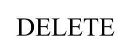 DELETE trademark