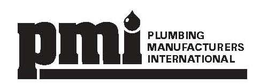 PMI PLUMBING MANUFACTURERS INTERNATIONAL trademark