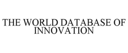 THE WORLD DATABASE OF INNOVATION trademark