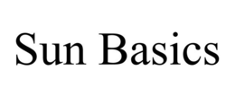 SUN BASICS trademark