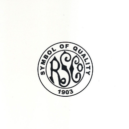 RSCO. SYMBOL OF QUALITY 1903 trademark
