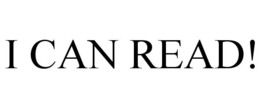 I CAN READ! trademark