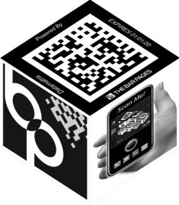 BP DATAMATRIX POWERED BY EXPIRES 01/01/20 THE BAR PAGES SCAN ME! trademark