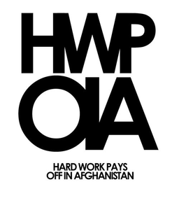 HWP OIA HARD WORK PAYS OFF IN AFGHANISTAN trademark