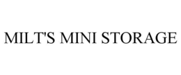 MILT'S MINI STORAGE trademark