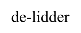 DE-LIDDER trademark