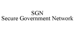 SGN SECURE GOVERNMENT NETWORK trademark