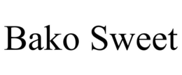 BAKO SWEET trademark