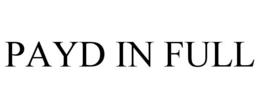 PAYD IN FULL trademark