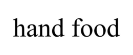 HAND FOOD trademark