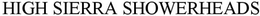 HIGH SIERRA SHOWERHEADS trademark