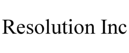 RESOLUTION INC trademark