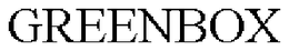 GREENBOX trademark