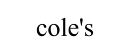 COLE'S trademark