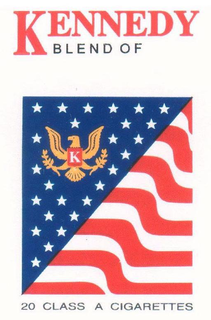 K KENNEDY BLEND OF 20 CLASS A CIGARETTES trademark