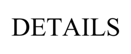 DETAILS trademark