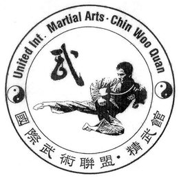UNITED INT. MARTIAL ARTS · CHIN WOO QUAN trademark