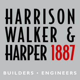 HARRISON WALKER & HARPER 1887 BUILDERS · ENGINEERS trademark