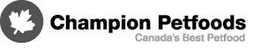 CHAMPION PETFOODS CANADA'S BEST PETFOOD trademark