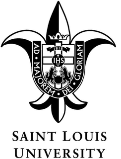 SAINT LOUIS UNIVERSITY AD MAJOREM DEI GLORIAM IHS 1818 trademark