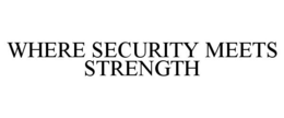 WHERE SECURITY MEETS STRENGTH trademark
