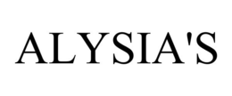 ALYSIA'S trademark
