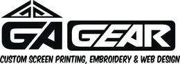 GA GEAR CUSTOM SCREEN PRINTING, EMBROIDERY & WEB DESIGN trademark