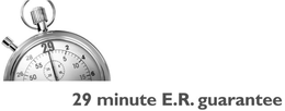 29 MINUTE E.R. GUARANTEE trademark