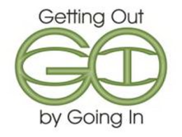 GOGI GETTING OUT BY GOING IN trademark