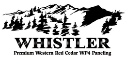 WHISTLER PREMIUM WESTERN RED CEDAR WP4 PANELING trademark