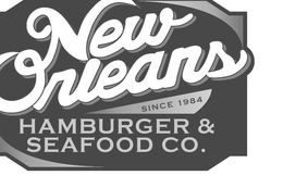 NEW ORLEANS HAMBURGER & SEAFOOD CO. SINCE 1984 trademark