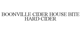 BOONVILLE CIDER HOUSE BITE HARD CIDER trademark