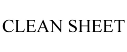 CLEAN SHEET trademark