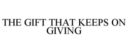 THE GIFT THAT KEEPS ON GIVING trademark