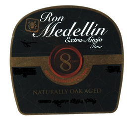 RON MEDELLIN EXTRA AÑEJO RUM 8 YEARS SPECIAL RESERVE OF COLOMBIA NATURALLY AGED OAK trademark