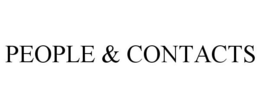 PEOPLE & CONTACTS trademark
