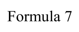 FORMULA 7 trademark