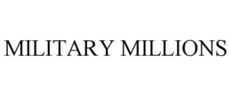 MILITARY MILLIONS trademark
