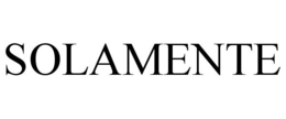 SOLAMENTE trademark