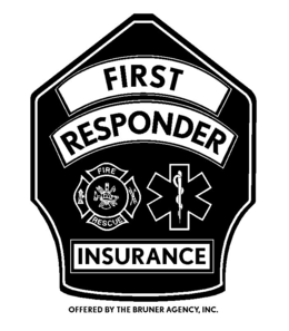 FIRST RESPONDER FIRE RESCUE INSURANCE OFFERED BY THE BRUNER AGENCY, INC. trademark