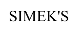 SIMEK'S trademark