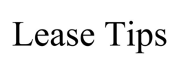 LEASE TIPS trademark
