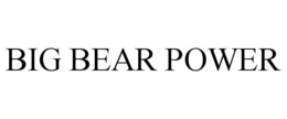 BIG BEAR POWER trademark