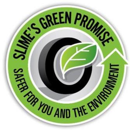SLIME'S GREEN PROMISE SAFER FOR YOU AND THE ENVIRONMENT trademark