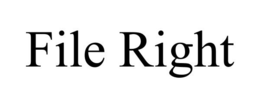 FILE RIGHT trademark