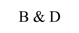 B & D trademark