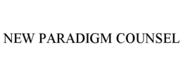 NEW PARADIGM COUNSEL trademark