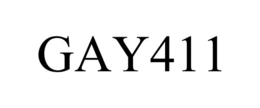 GAY411 trademark