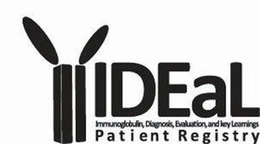 IDEAL IMMUNOGLOBULIN, DIAGNOSIS, EVALUATION, AND KEY LEARNINGS PATIENT REGISTRY trademark