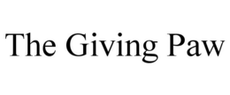 THE GIVING PAW trademark
